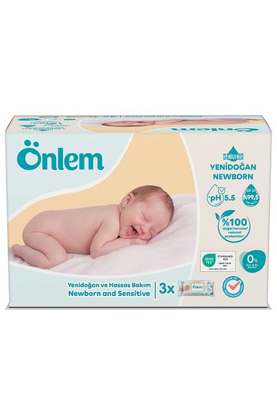 ÖNLEM Önlem Newborn and Sensitive Care Wet Wipes 3X40 (120) Pieces