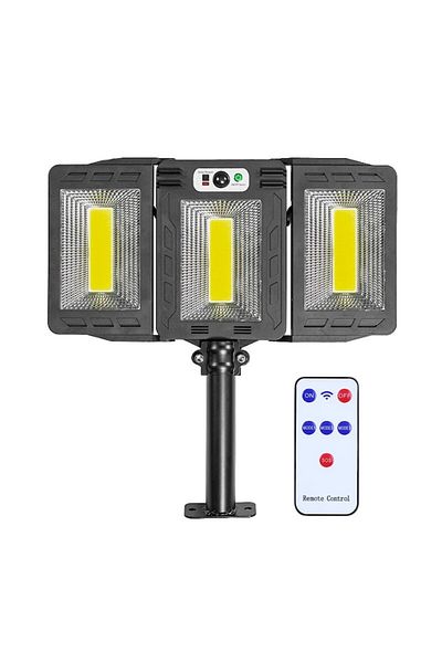 NEXTLY NEXTLY outdoor solar lamp with remote control, adjustable arms, ABS, W786-1, black