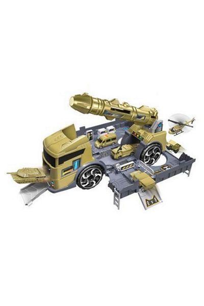 ideal STORE idealStore Army Truck Military Truck, Dimensions 34.5 x 10.5 x 15 cm, Mobile Rocket Launcher, 5 V