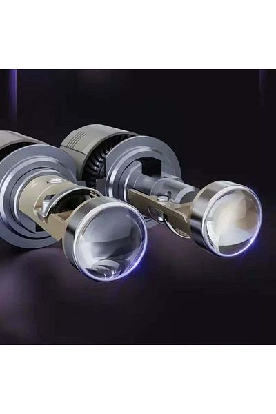 divendi-ro Set of 2 LED bulbs A80 H7 with magnifier, 80W, 12V, 10000LM, 6000K