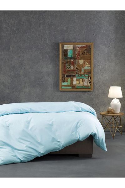 Karna Home Κλασικό βαμβακερό σατέν παπλωματοθήκη μονό μέγεθος 200x220