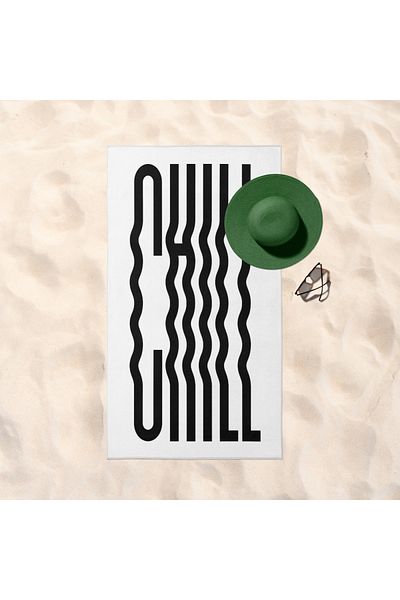 The Lucid Lab Πετσέτα θαλάσσης CHILL - Βαμβακερή
