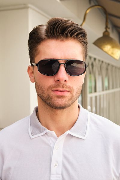 Monvago Mv02035 Black Men's Sunglasses