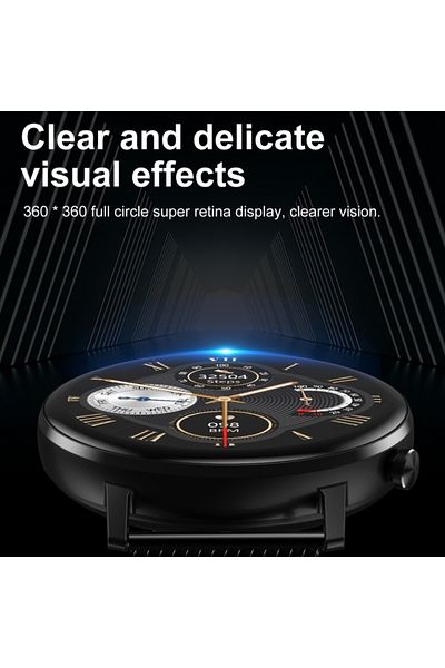 ideal STORE Smartwatch TimeOn Black IdealStore Full HD, 1.3 Inch Screen, Blood Pressure Monitoring and fr