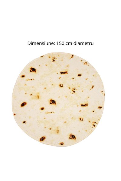 OEM Funny Blanket, Mexican Burrito, Soft and Comfortable Flannel, Diameter 150 cm