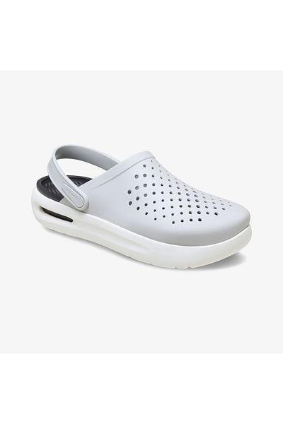 Crocs Άνετες γκρι παντόφλες καθημερινής χρήσης με λογότυπο μάρκας Unisex 209964 -1FT