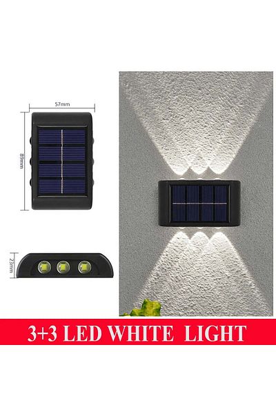 divendi-ro Solar lamp with motion sensor, double illumination up/down, 3 LEDs, 120 LM