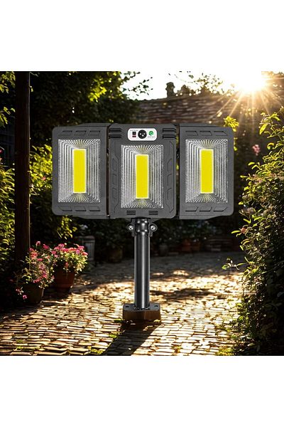 NEXTLY NEXTLY outdoor solar lamp with remote control, adjustable arms, ABS, W786-1, black