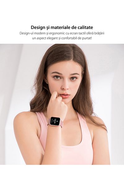 ideal STORE Smartwatch and Fitness Bracelet idealPRO Max8.0 Pink with blood pressure monitoring function