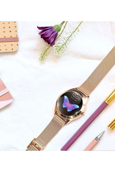 ideal STORE IdealStore Kingwear 10 Smartwatch and Fitness Bracelet, Heart Rate Monitor, Pedometer, Cone