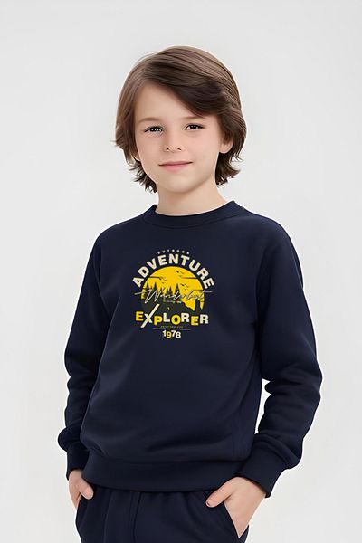 FYK KİDS ΣΕΤ ΦΟΡΜΑ ΑΝΔΡΙΚΟ ΠΑΙΔΙΚΟ ADVENTURE PRINTED ΠΟΔΗΛΑΤΟ ΛΟΥΡΙ