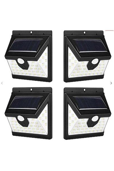 divendi-ro 4 x SMART 40 LED solar lamp with light and motion sensor