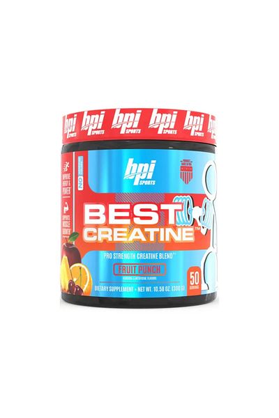 BPI SPORTS Best Creatine, Supports Muscle Growth, Fruit Punch, 300g, 50 Servings