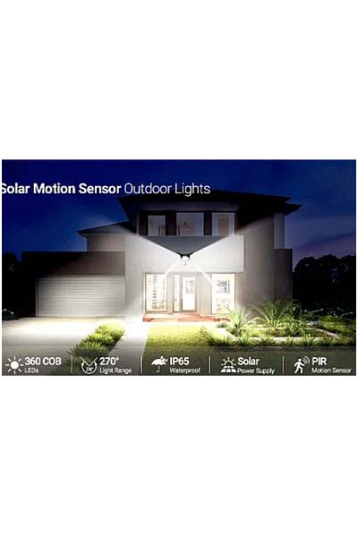 divendi-ro Outdoor 6 Led Cob 6 Led Solar Lamp with Motion Sensor, Remote Control