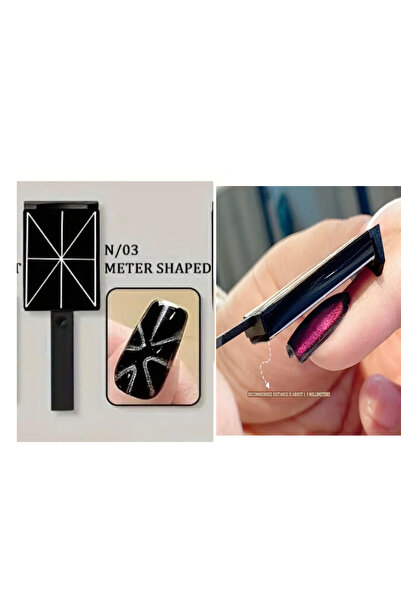 SİNKA Oje Mıknatıs Kedi Gözü Çizgi Serisi 2 Şekil Magnet