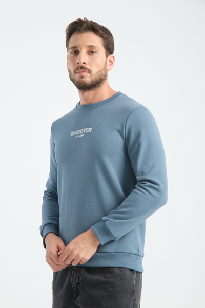 Shooter Sportswear Ανδρικό Deluxe Φούτερ Forest Green Print Λεπτομερής τυπική εφαρμογή