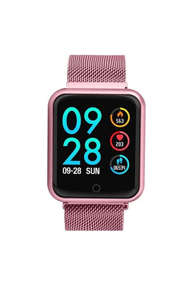 ideal STORE Smartwatch idealSTORE LUXURY P68 cu bratara metalica, Display de 1.3 inch IPS color Tactil, Monitori