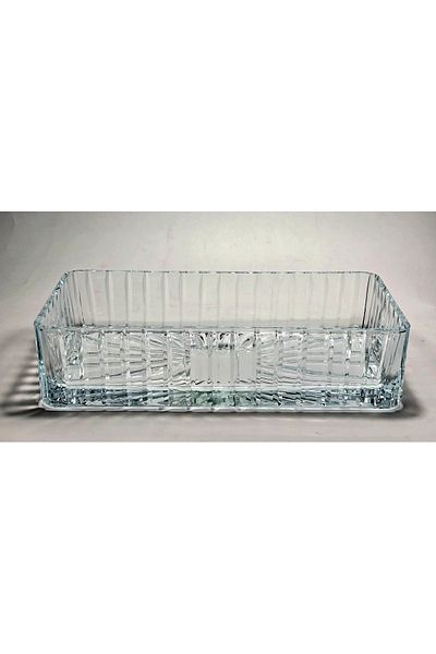 Kristal Market Χειροποίητο Διακοσμητικό Μπολ Παρουσίασης Batom με Κρυστάλλινο Κάθετο Κοπή