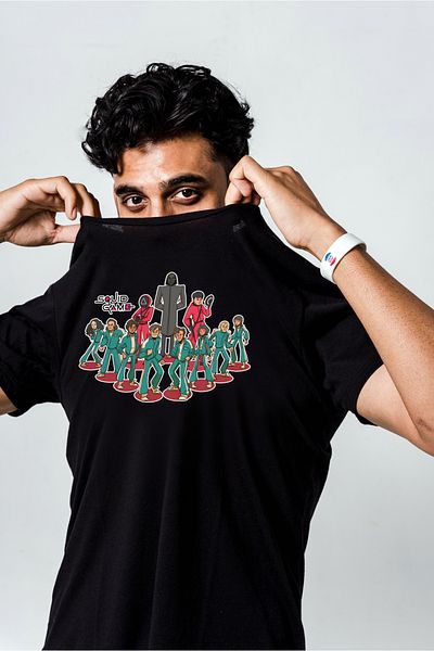 VİZYON İKRA Squid Game 456 Popular Characters Printed Unisex T-Shirt/ Sweatshirts - All Age Groups