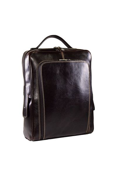 Magazinul de genti Unisex backpack, made of soft natural leather, model 236, Vintage brown
