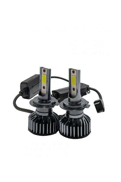 divendi-ro Set 2 LED Bulbs H7 100W 100W, F2 COB, Slim Fan, Canbus - Cool White 6000K