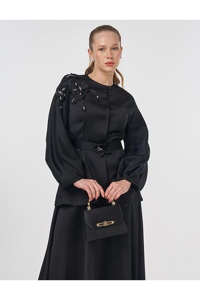 Kayra Embroidered Skirt Jacket Set