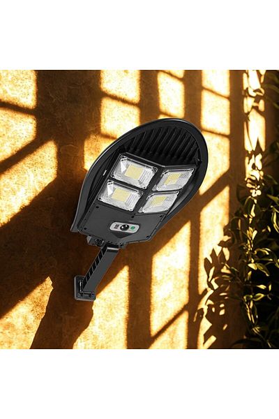 NEXTLY Lampa solara stradala de exterior cu telecomanda NEXTLY, ajustabila, ABS, W788B-2, negru