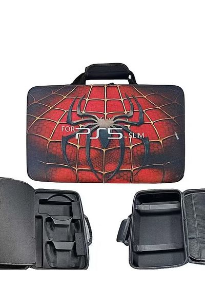 Choice PS5 SLIM Handheld Bag,Large Capacity Spider-Man Themed Bag