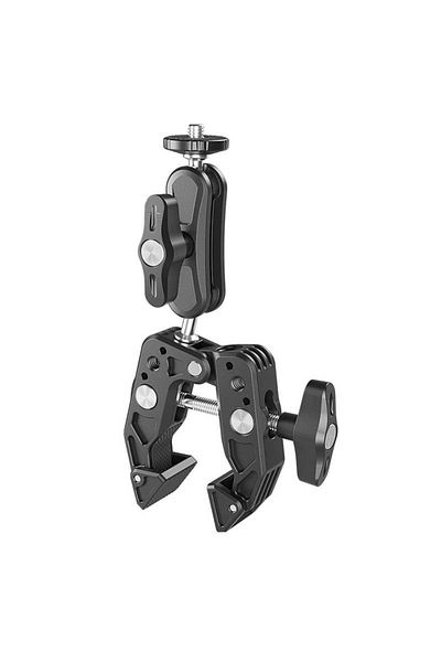TELESIN Multifunctional holder with crab clamp, Telesin SC-001, 360 degree rotation, 1/4 screw, GoP mount