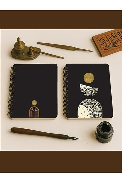 Apeirona | Limitless Art Unlined A5 Notebook - Extremely Thick 110 Gr. Paper- Cartridge Paper - Line Series