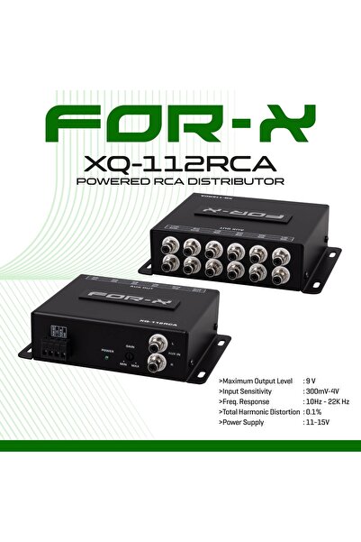 For-X Amfi Çıkışı Çoğaltıcı - XQ-112RCA - 2 Amfi Çıkışlı Teybi 12 Amfi Çıkışlı Yapma