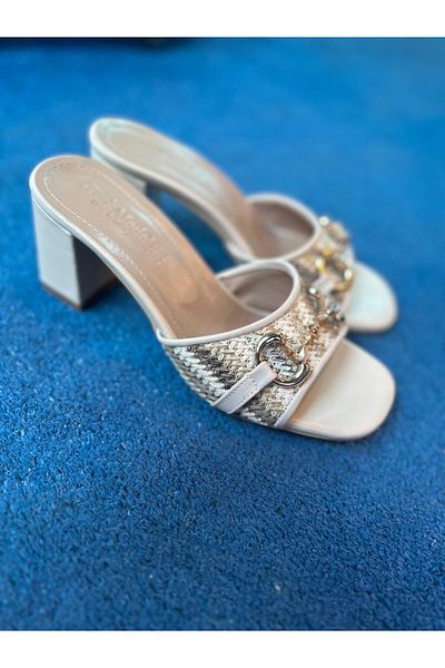 MİSS PARK MODA Cream Women's Casual Slippers