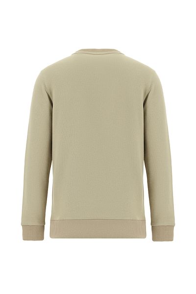 Kiğılı Crew Neck Regular Fit Cotton Embroidered Sweatshirt