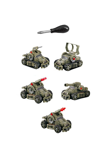 LUDIRO Vehicul Militar, 5 Metode de Asamblare cu Elemente Diferite, Surubelni...