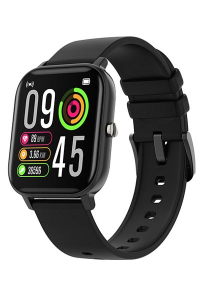 ideal STORE Smartwatch P8T Optimus idealStore, Silicone Strap, Black, Waterproof, 1.4 inch Full Touch Screen