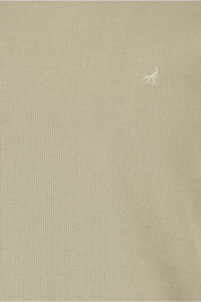 Abdullah Kiğılı Φούτερ με λαιμόκοψη, κανονική εφαρμογή, βαμβακερό κεντημένο φούτερ