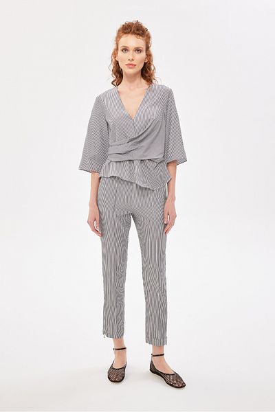 Berr-ın Truvakar Striped Blouse Black
