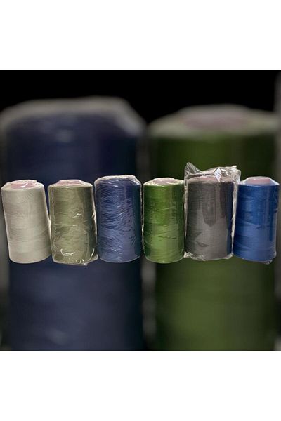 BİGÜMEX Colored Sewing Thread with Fishing Rod 6 Pcs (No15)