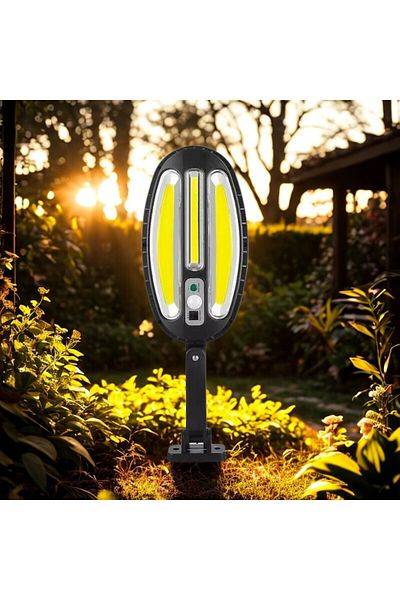 NEXTLY Lampa solara de exterior cu telecomanda NEXTLY, 138 leduri COB, ABS, HB-8288A, negru