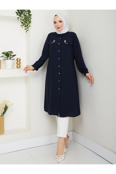 BELLİNA Kadın Medine İpeği Yazlık Tunik