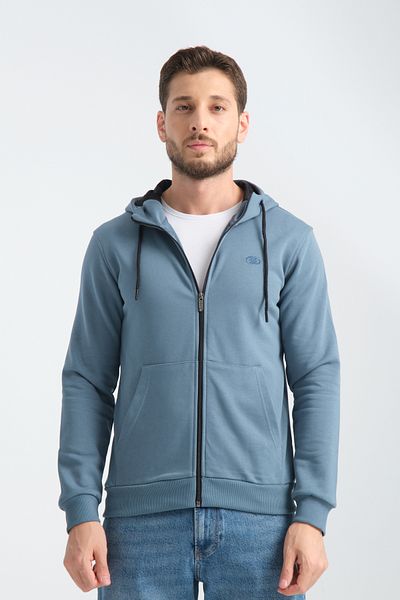 Shooter Sportswear Premium ανδρικό φούτερ Forest Green με κουκούλα με φερμουάρ