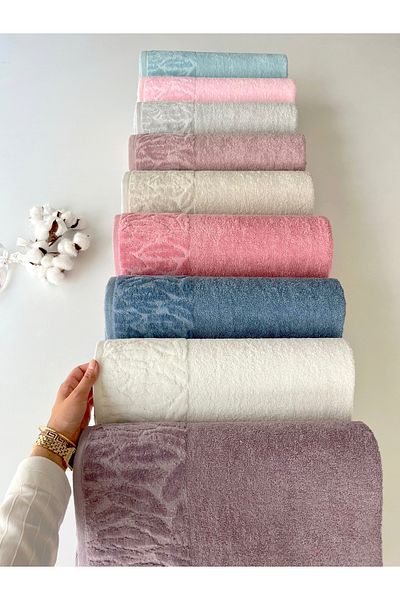 sarra Mysoft 90X150 Leaf Bath Towel