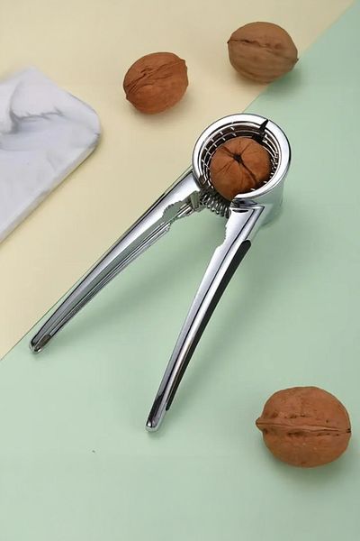 Vadi Metal Walnut Cracker - Durable Nut Almond Crushing Apparatus with Ergonomic Handle