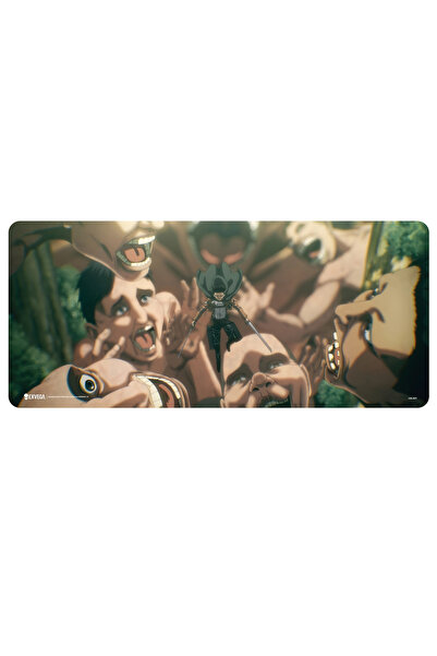 EXVEGA Attack on Titan Levi vs Titans Mousepad XXL 90×40