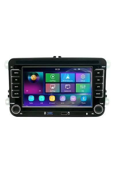 OEM Navigatie Android 2GB RAM 32 GB memorie Carplay si Android 14 dedicata Golf 5, Golf 6, Passat 6