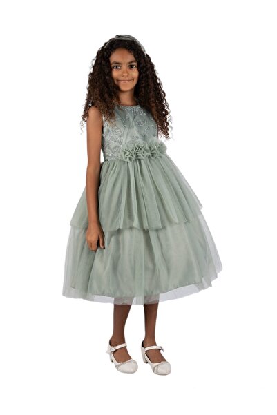 ddaniela فستان حفلات دي دانييلا - أبيجيل أوليف مع رباط رأس