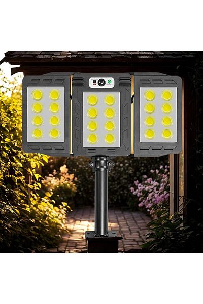 NEXTLY NEXTLY outdoor solar lamp with remote control, adjustable arms, ABS, W786-8, black