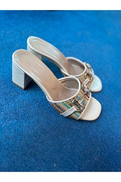 MİSS PARK MODA Cream Women's Casual Slippers