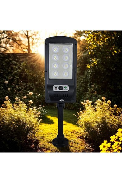 NEXTLY Lampa solara de exterior cu telecomanda NEXTLY, ajustabila, ABS, W755-8, negru