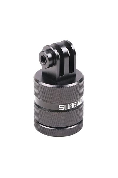 SUREWO Surewo 360 degree rotating adapter, mount GoPro Hero 13,12,11,10,9,8,7 to 1/4 screw